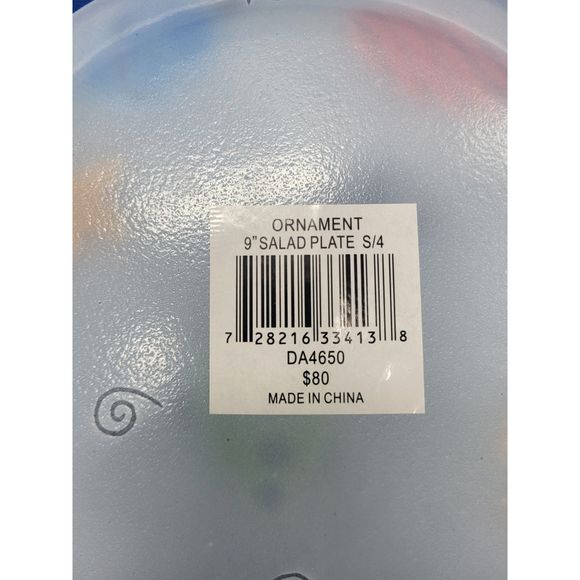 Block Crystal Ornaments Salad Plates - Picture 4 of 5